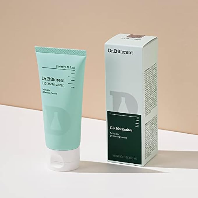 Dr.Different 113 MOISTURIZER - SEBUM CONTROL FACE MOISTURIZER FOR OILY SKIN, PORE REDUCING AND TROUBLE CARE, HYPOALLERGENIC MOISTURIZING AND SOOTHING FACIAL CREAM, 3.38 OZ. - Image 3